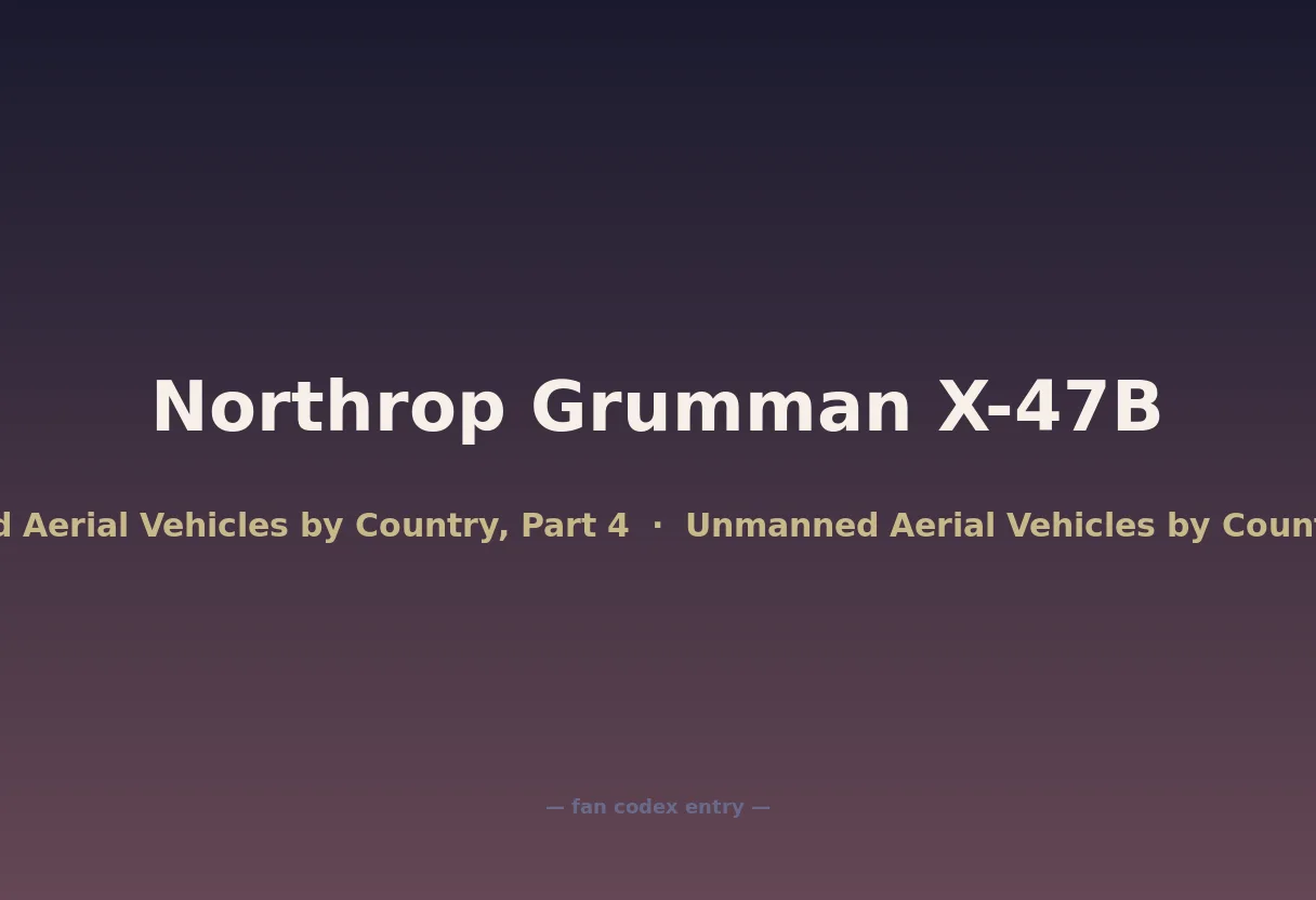 Northrop Grumman X-47B