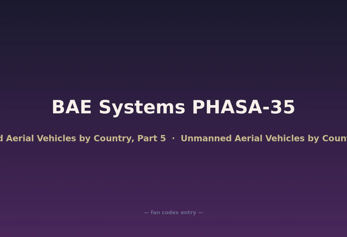 BAE Systems PHASA-35