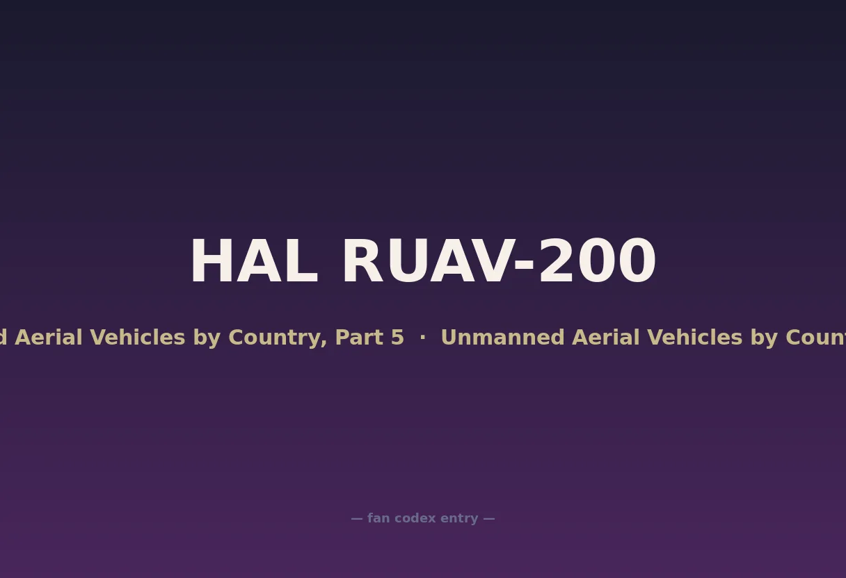 HAL RUAV-200