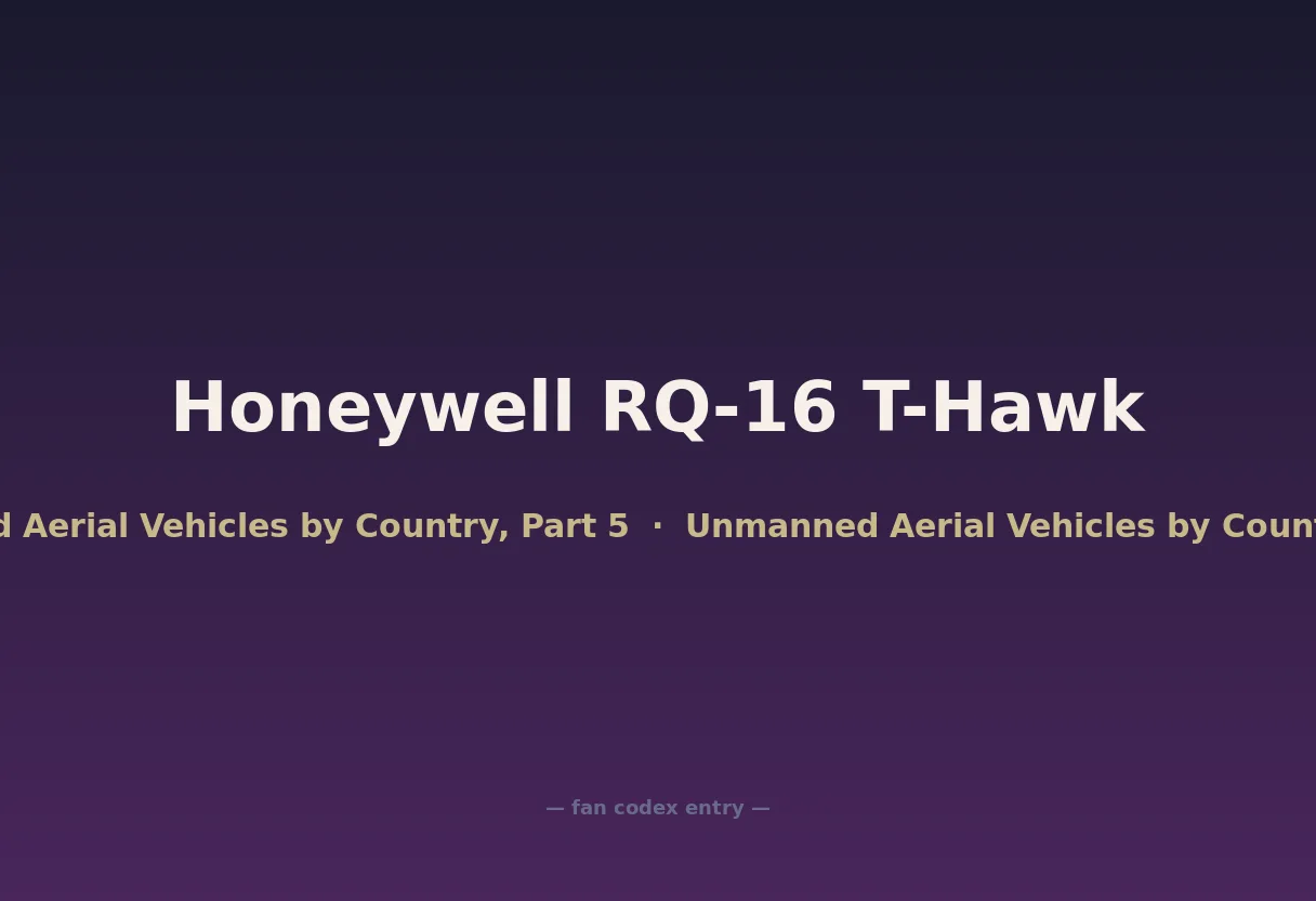 Honeywell RQ-16 T-Hawk