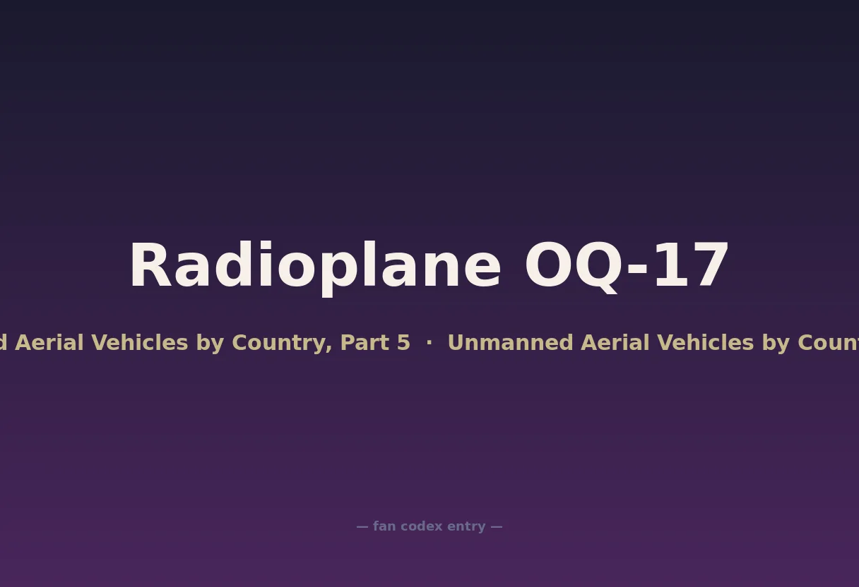 Radioplane OQ-17