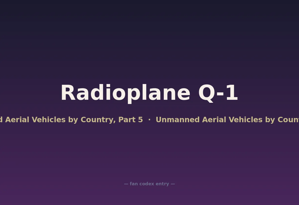 Radioplane Q-1