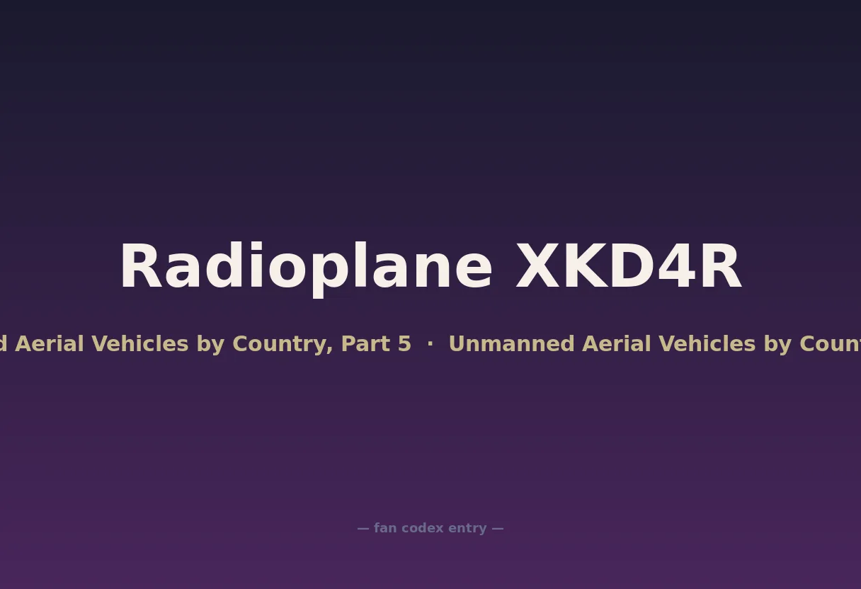 Radioplane XKD4R