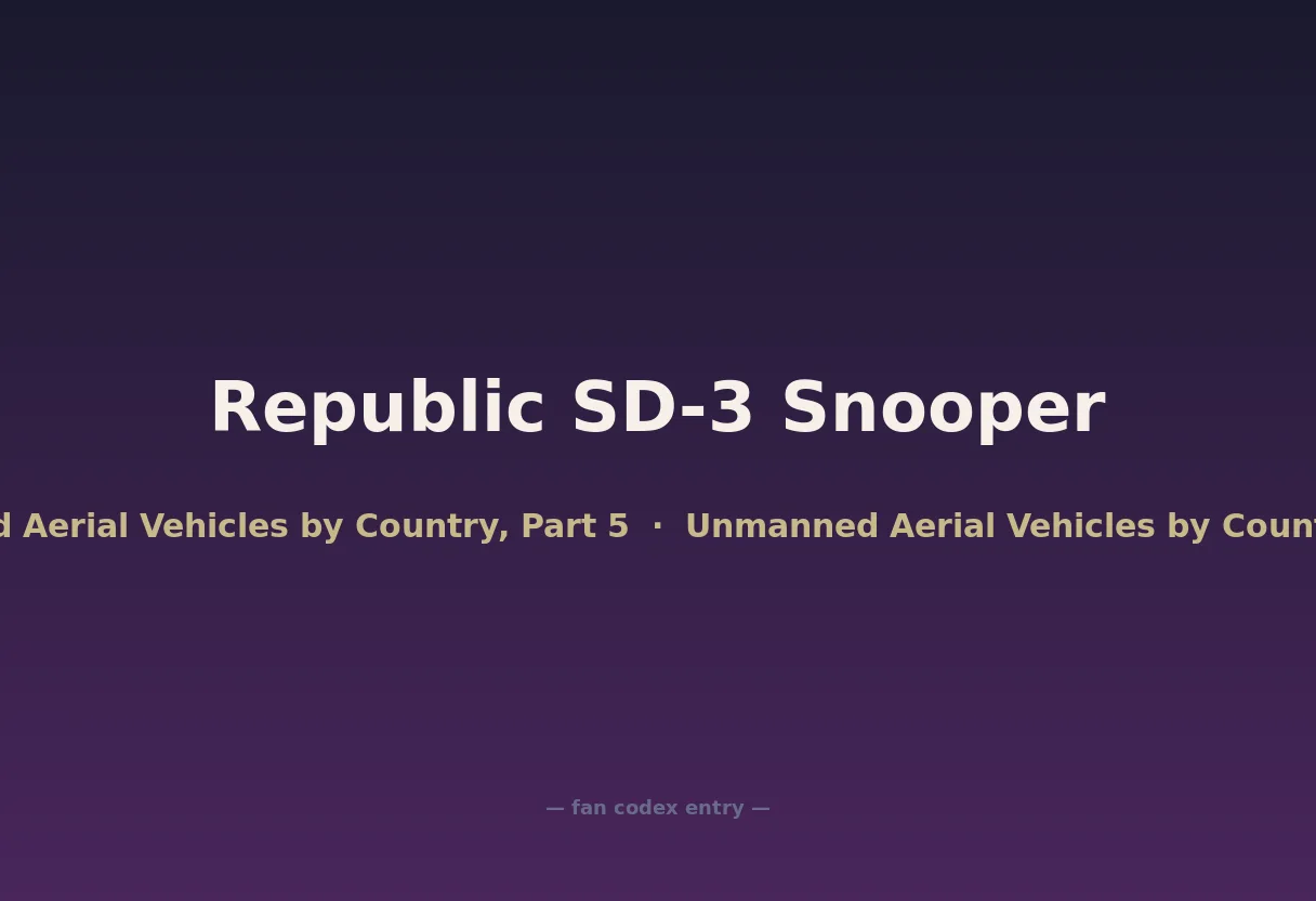 Republic SD-3 Snooper
