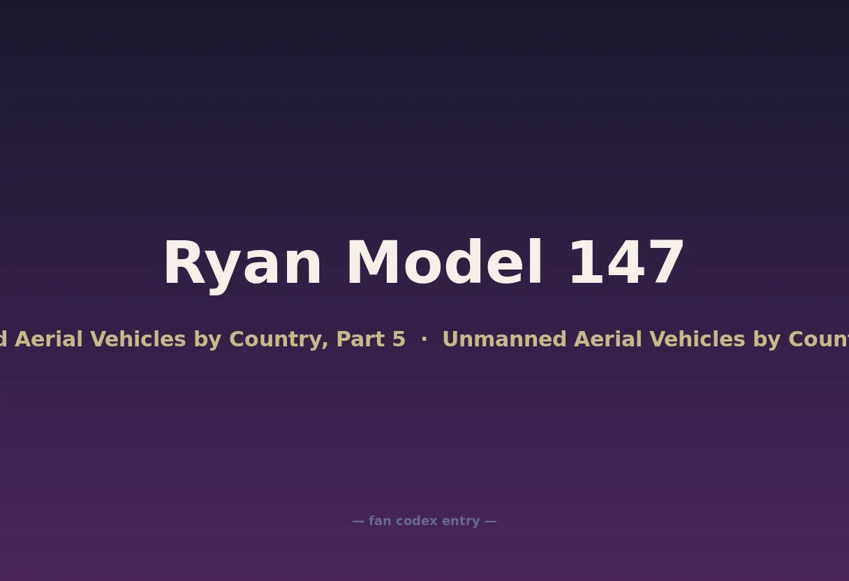 Ryan Model 147