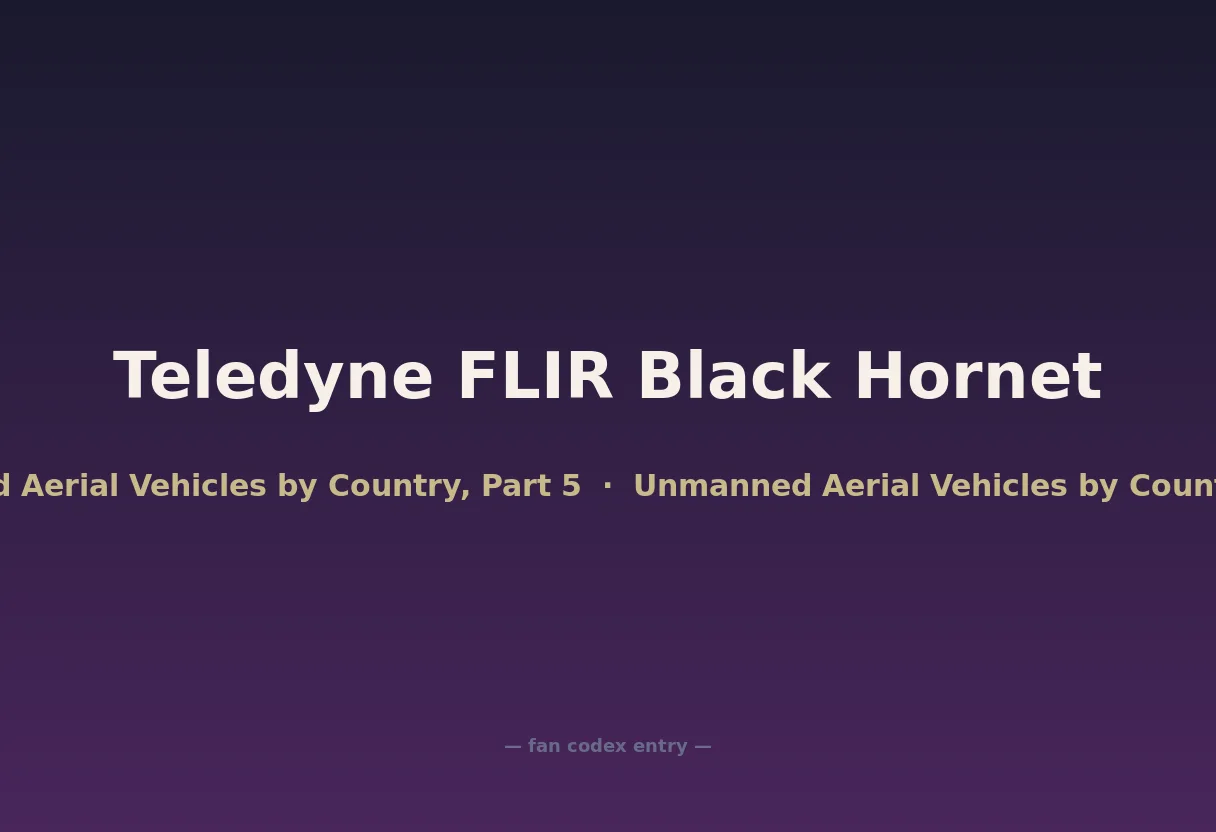 Teledyne FLIR Black Hornet