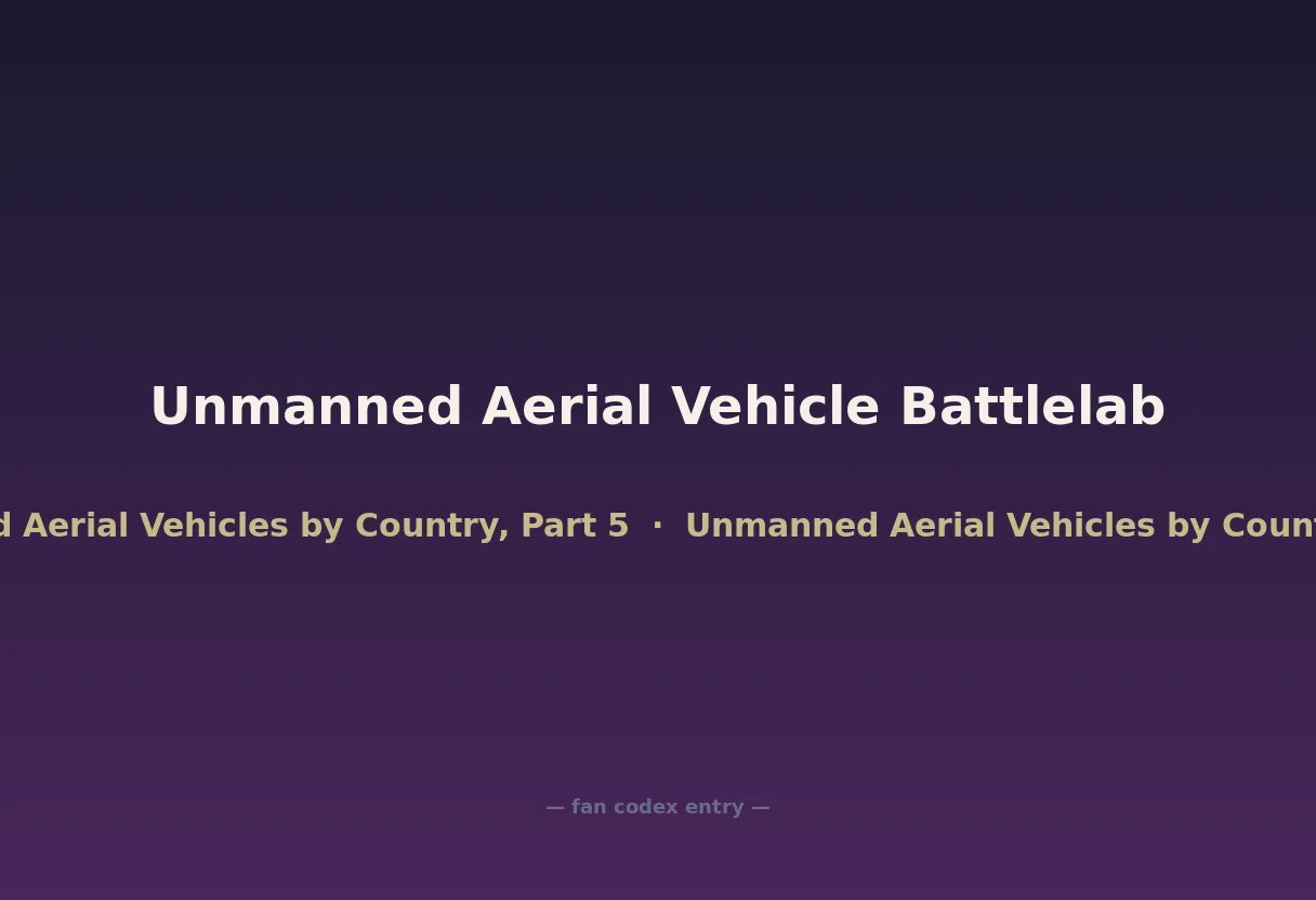 Unmanned Aerial Vehicle Battlelab
