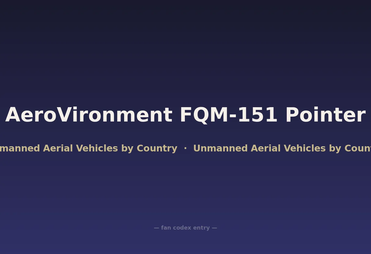 AeroVironment FQM-151 Pointer