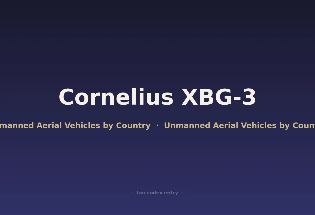Cornelius XBG-3