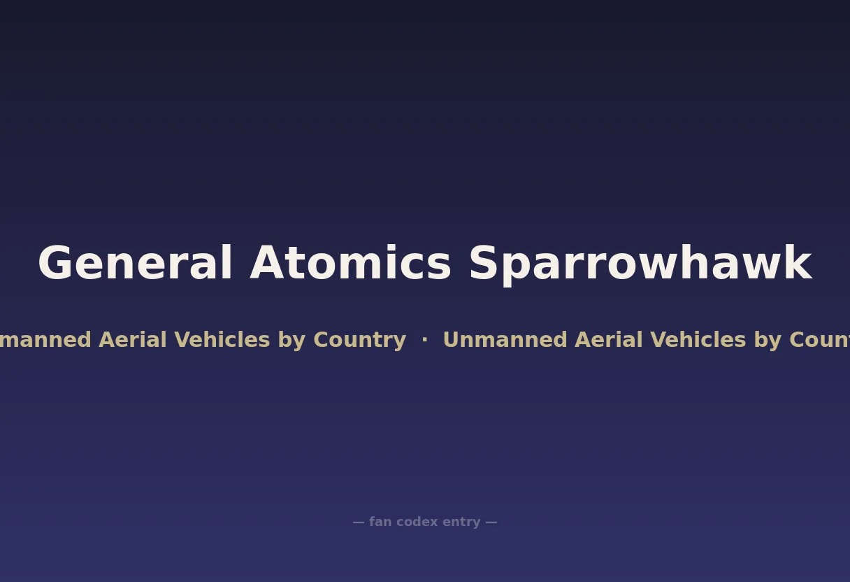 General Atomics Sparrowhawk