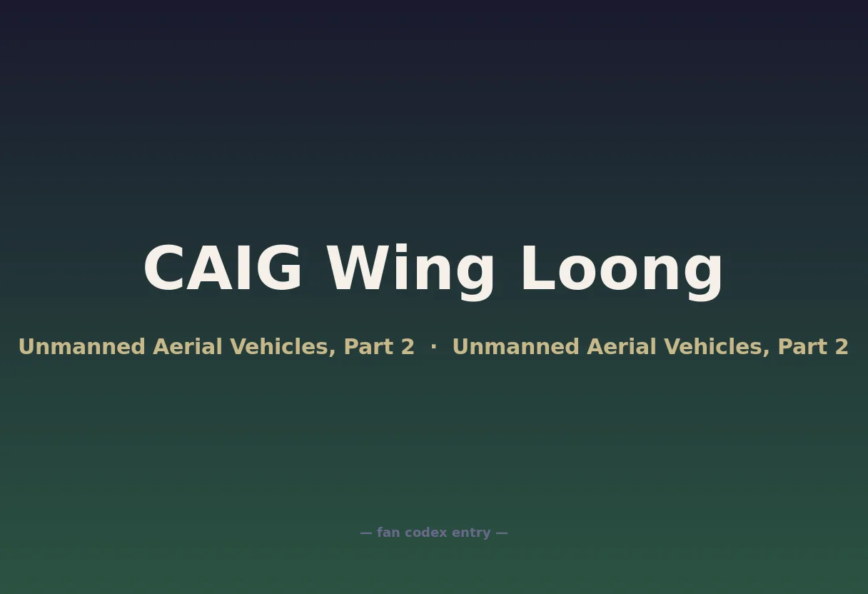 CAIG Wing Loong