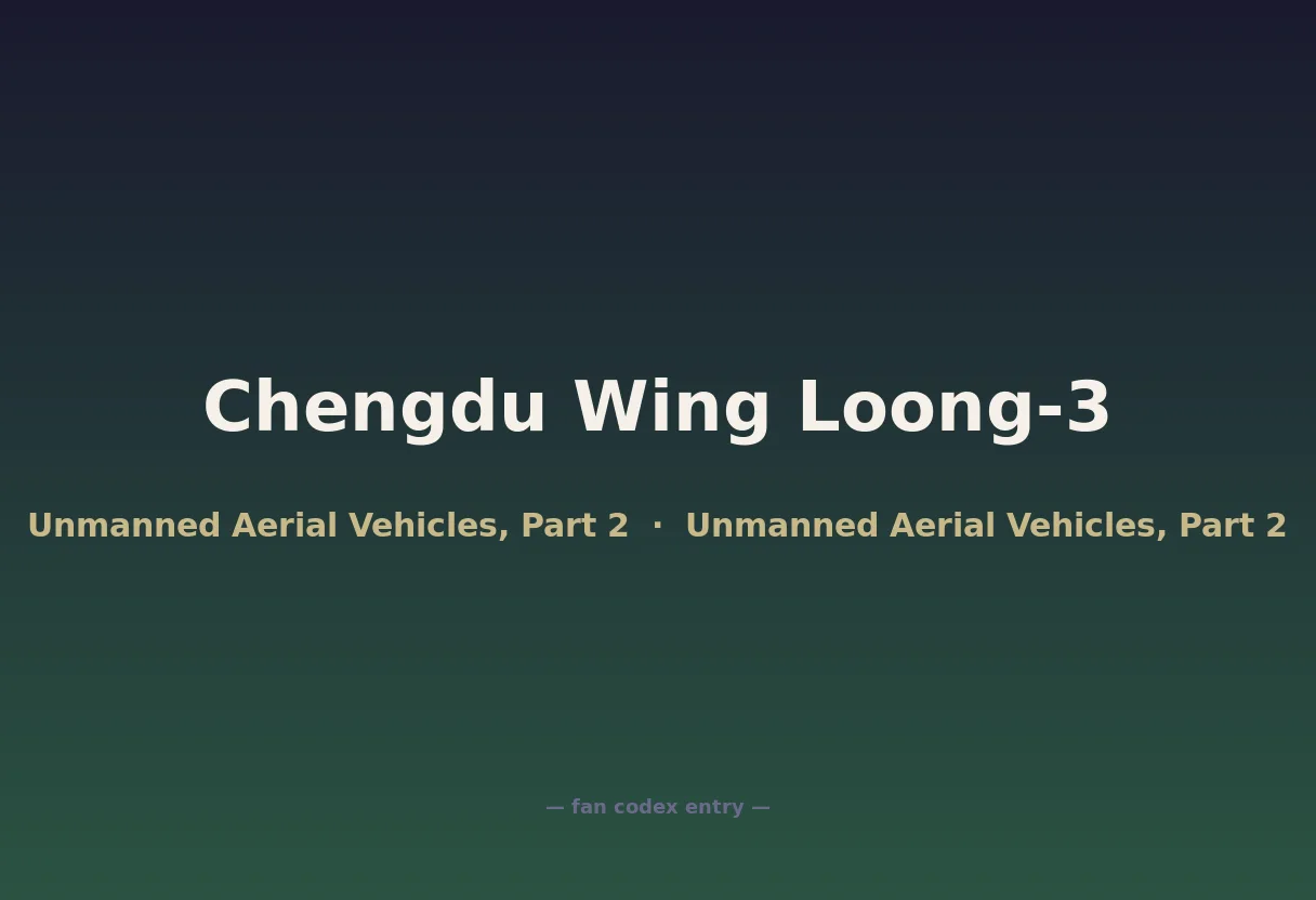 Chengdu Wing Loong-3