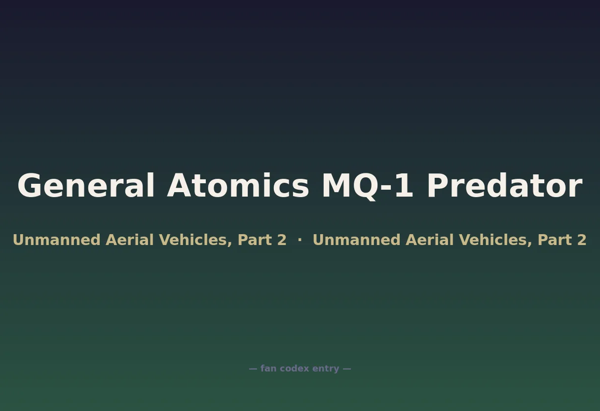 General Atomics MQ-1 Predator