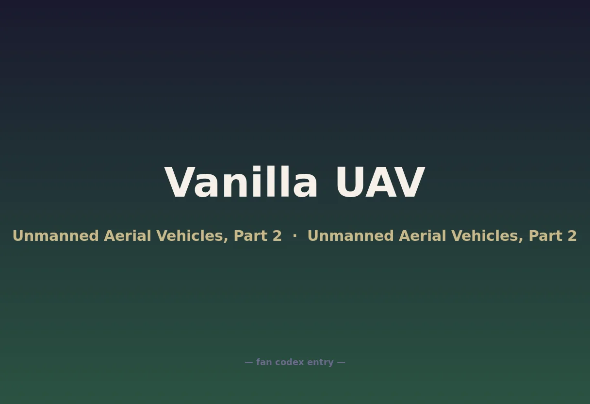 Vanilla UAV