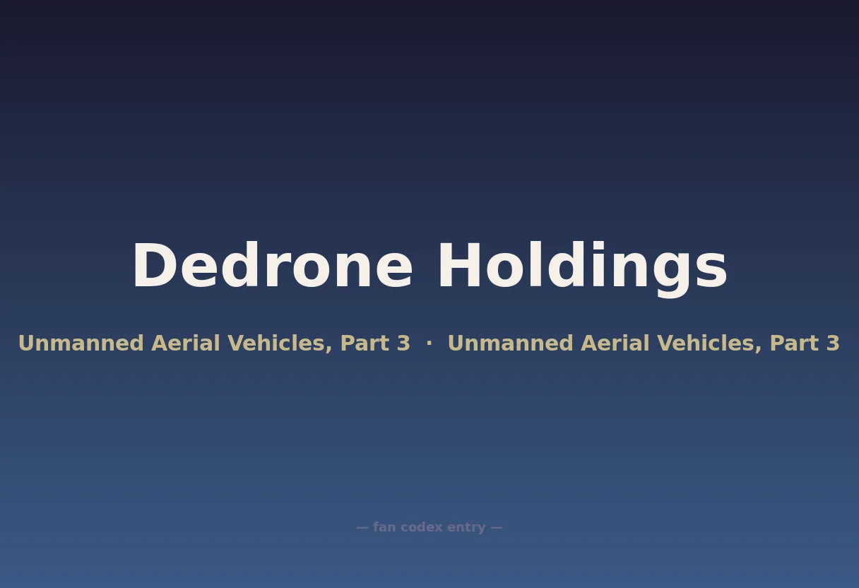 Dedrone Holdings