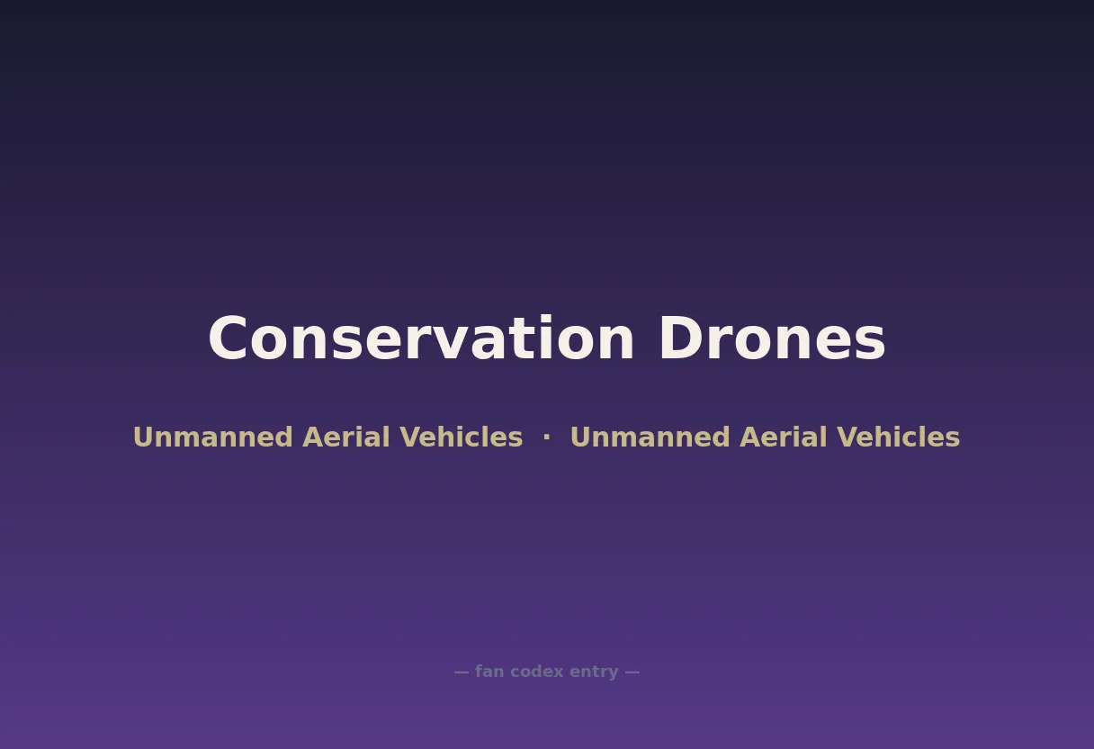 Conservation Drones