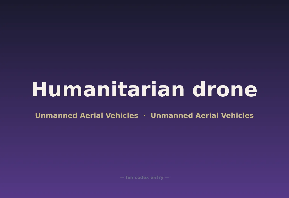 Humanitarian drone