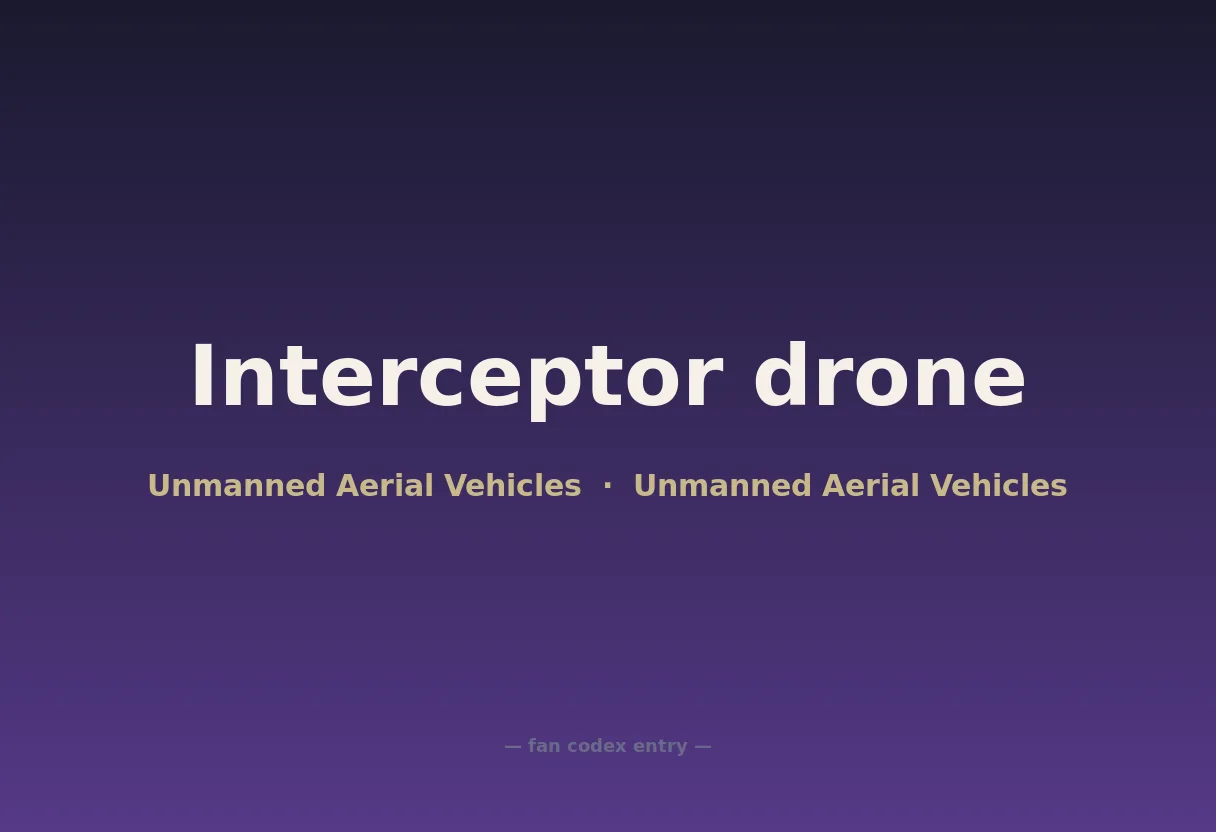 Interceptor drone