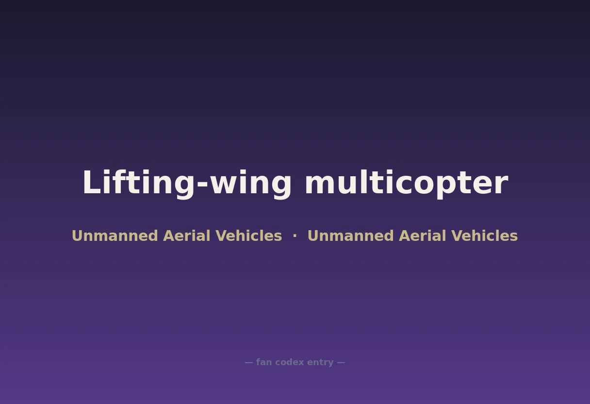 Lifting-wing multicopter