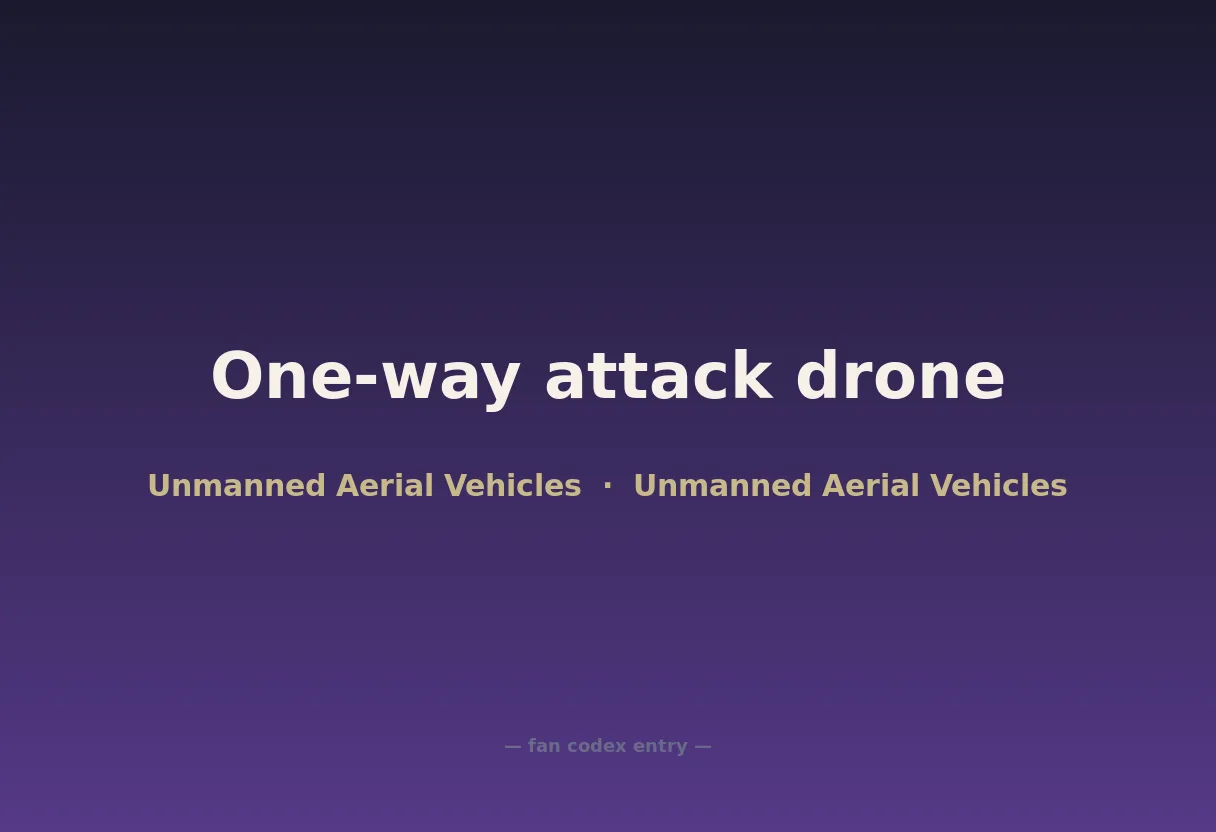One-way attack drone