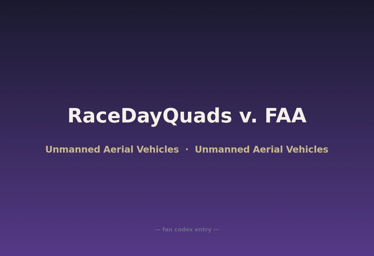 RaceDayQuads v. FAA