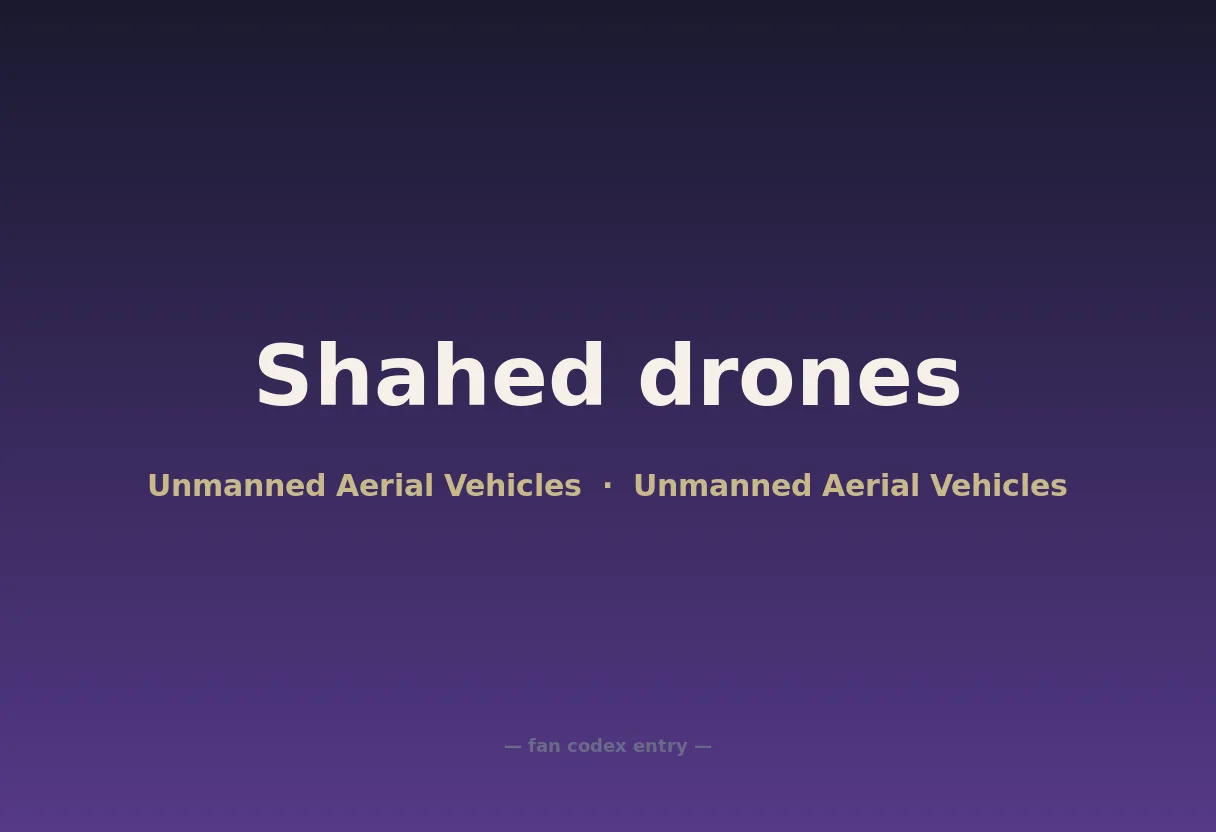 Shahed drones