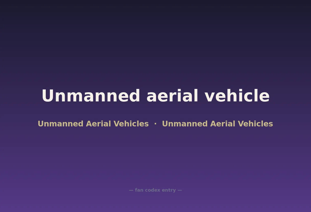 Unmanned aerial vehicle