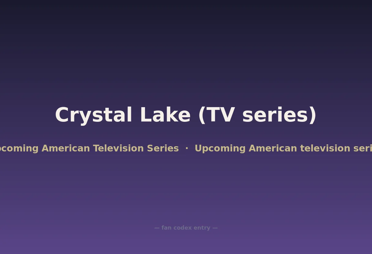 Crystal Lake (TV series)