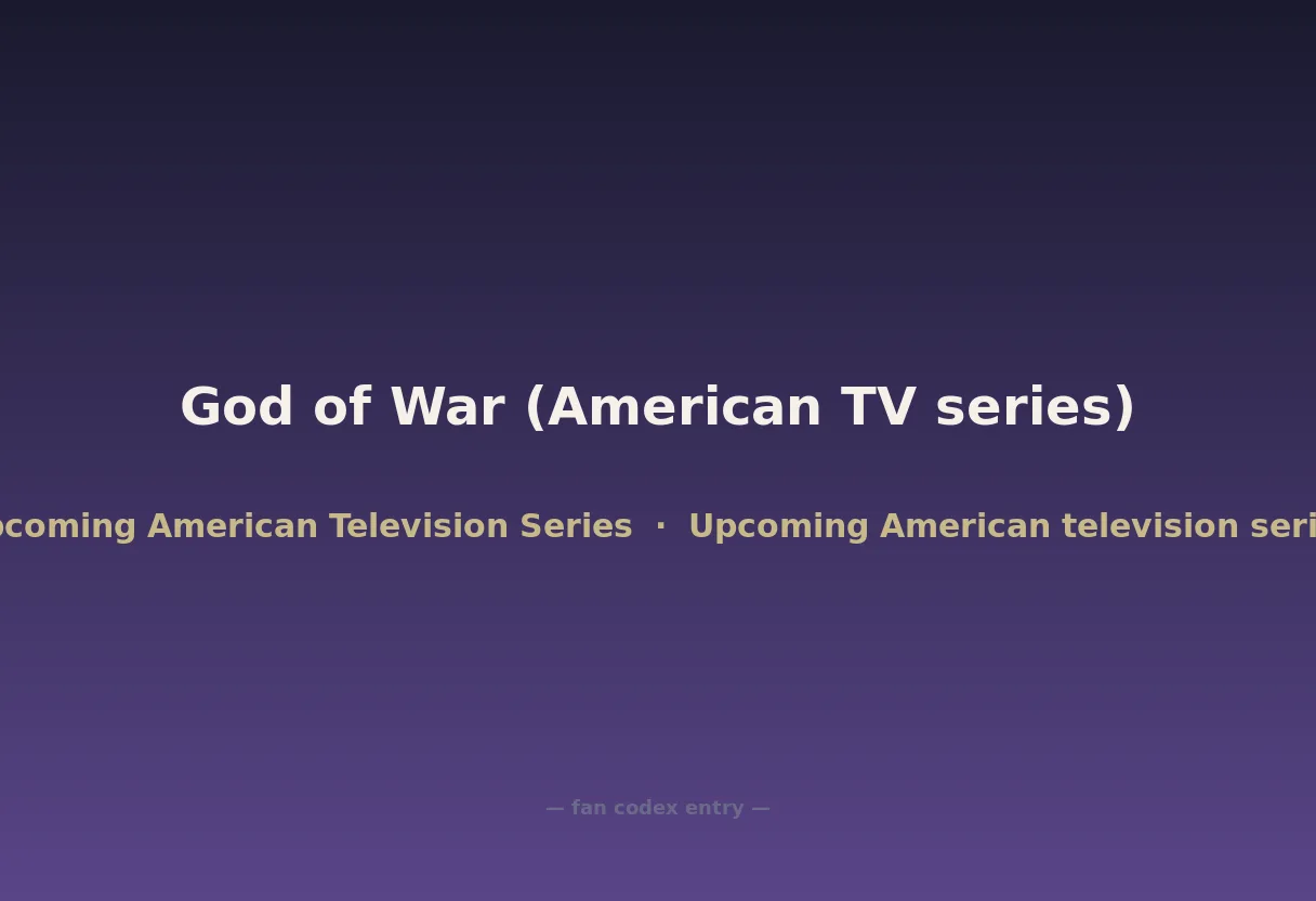 God of War (American TV series)
