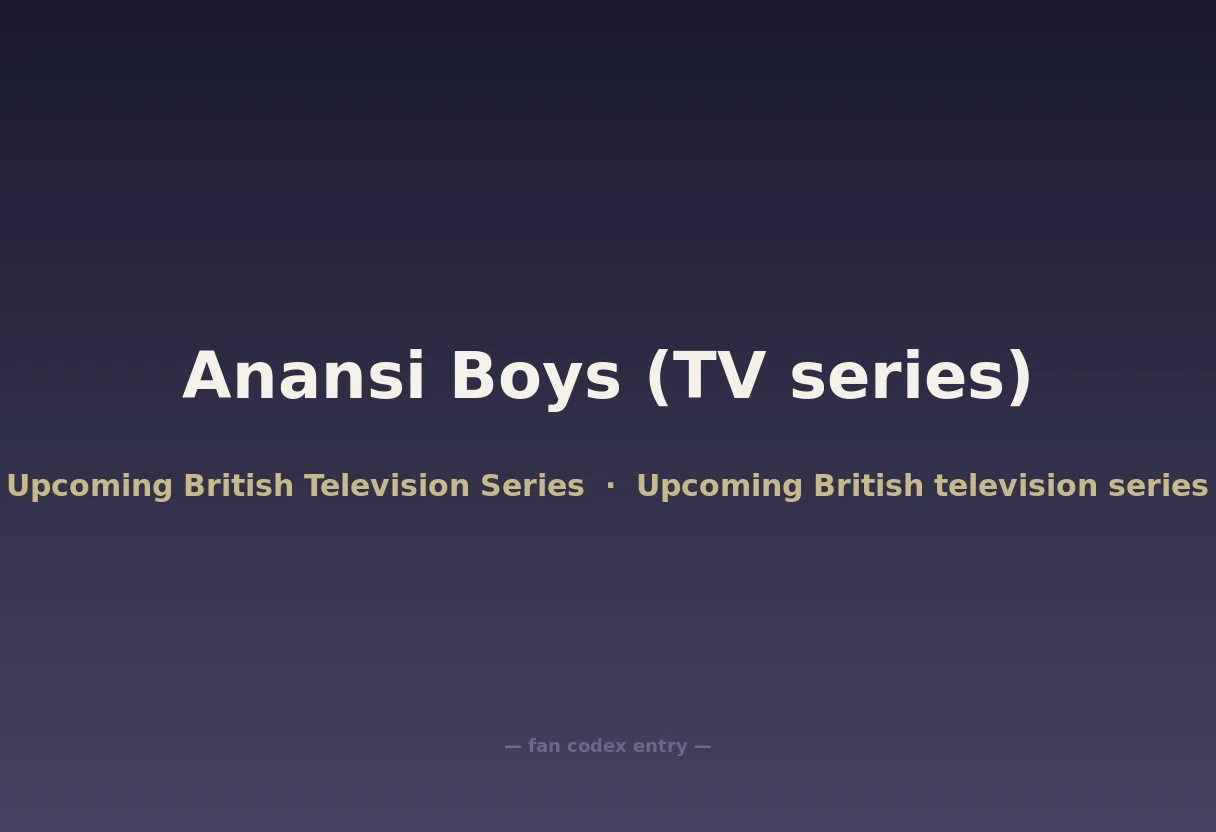 Anansi Boys (TV series)