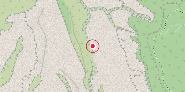 Street map of the area around Zion; the red dot marks 37°18′00″N 113°00′00″W