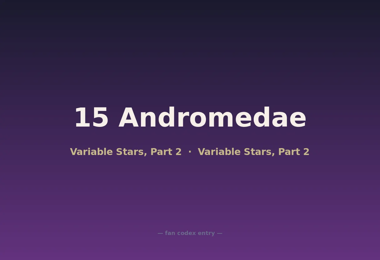15 Andromedae