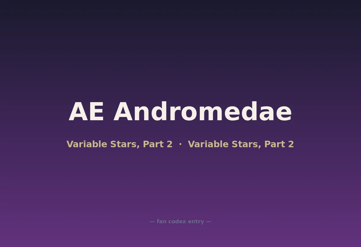 AE Andromedae