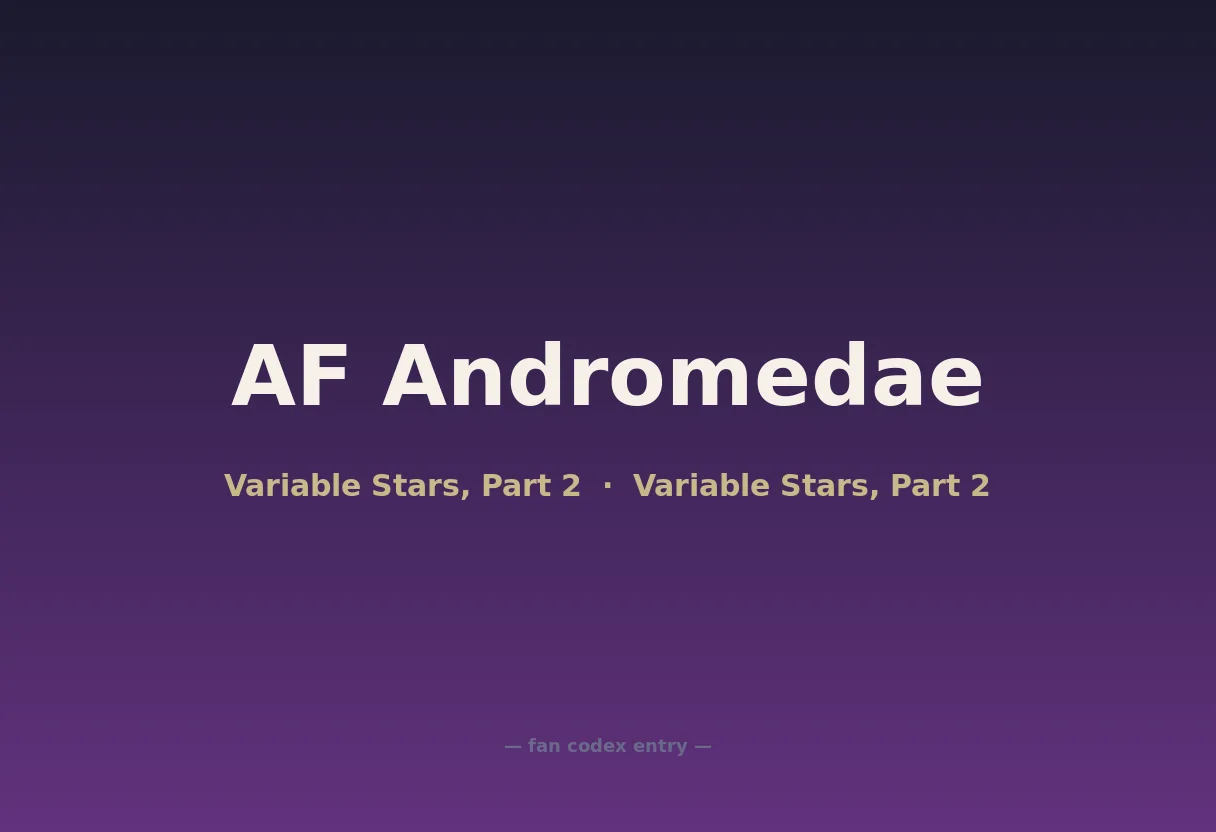 AF Andromedae