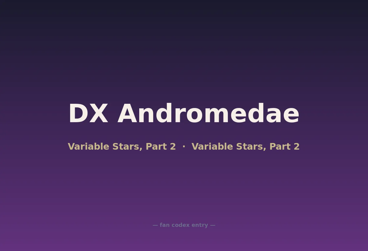 DX Andromedae