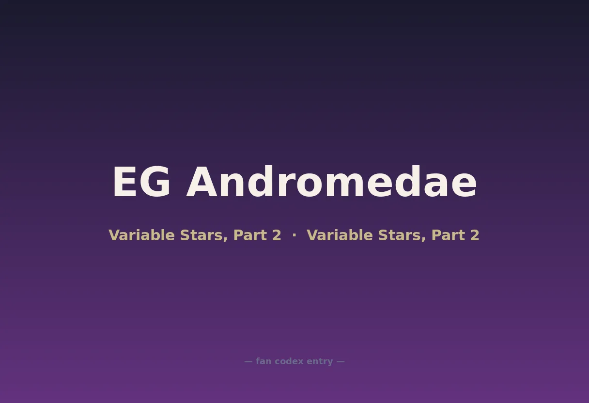 EG Andromedae