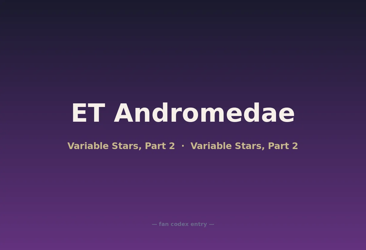 ET Andromedae