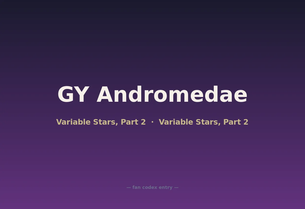 GY Andromedae