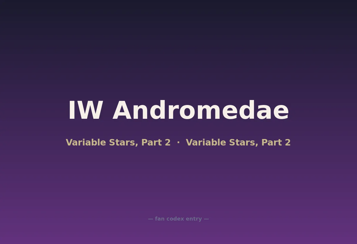 IW Andromedae