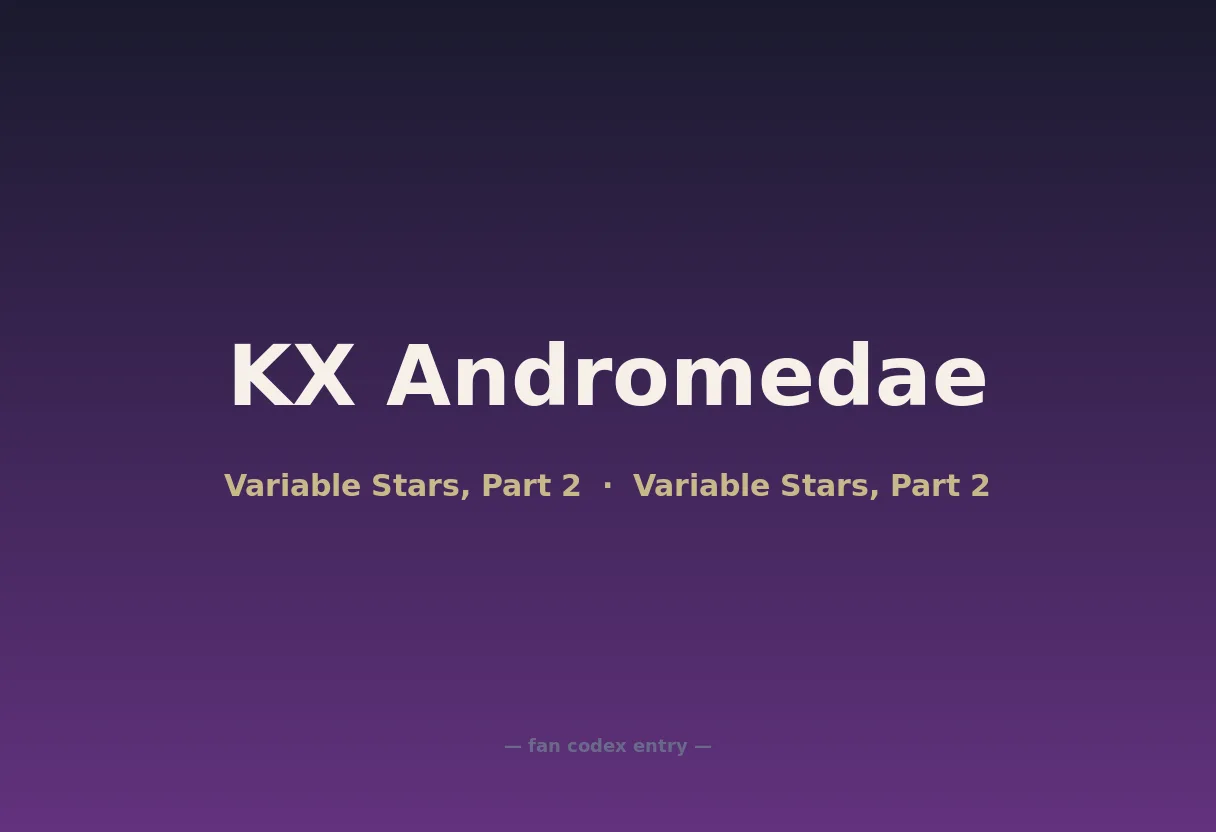 KX Andromedae