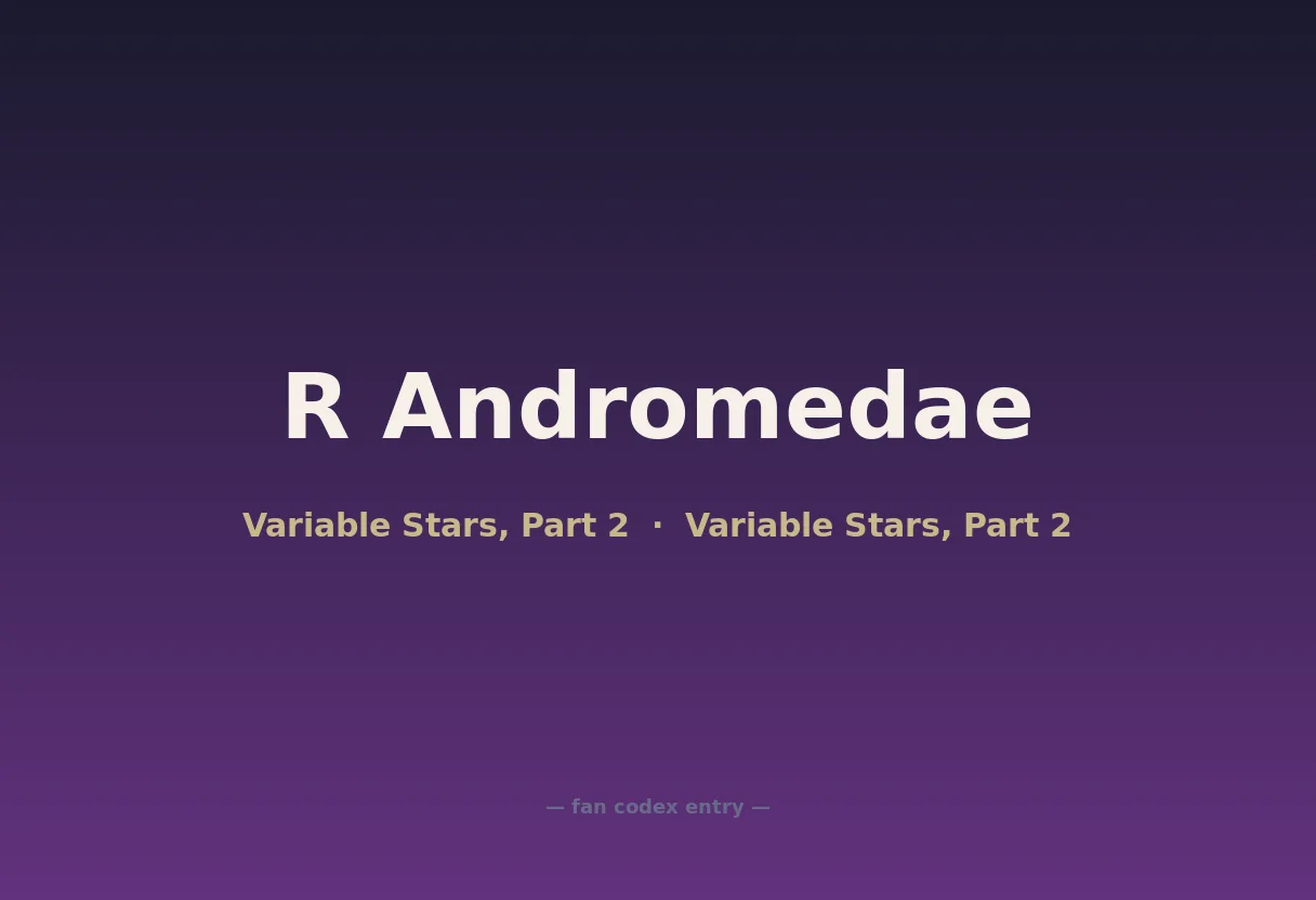 R Andromedae