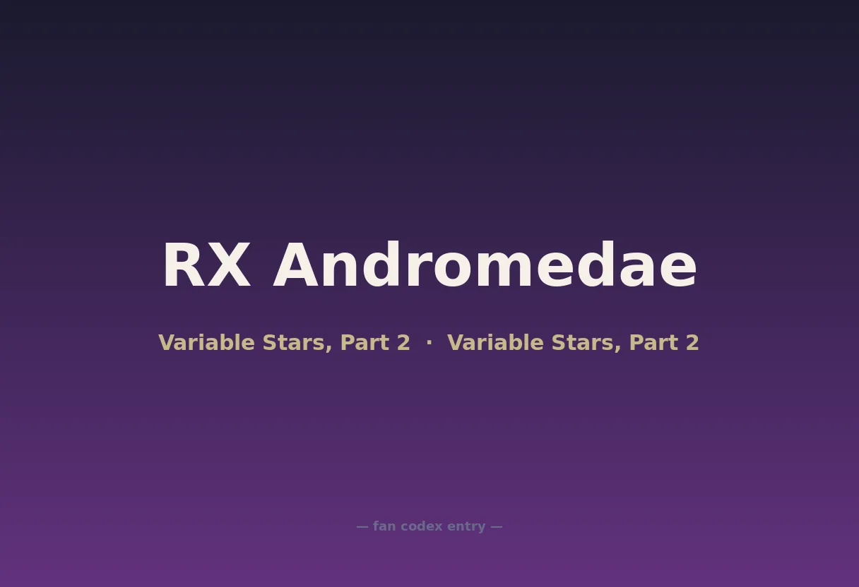 RX Andromedae