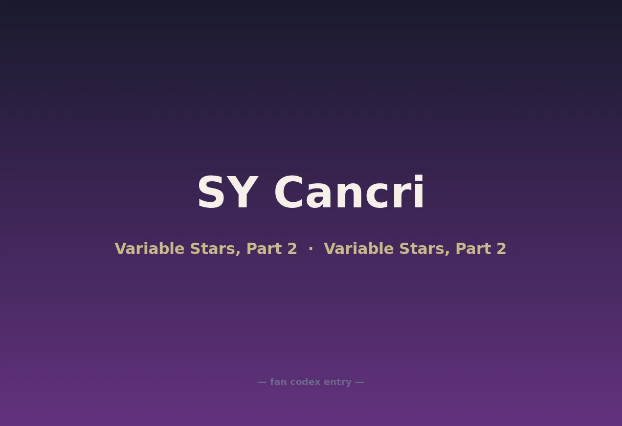 SY Cancri
