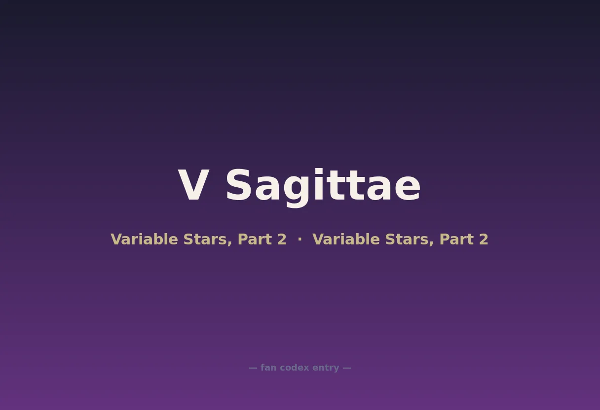 V Sagittae