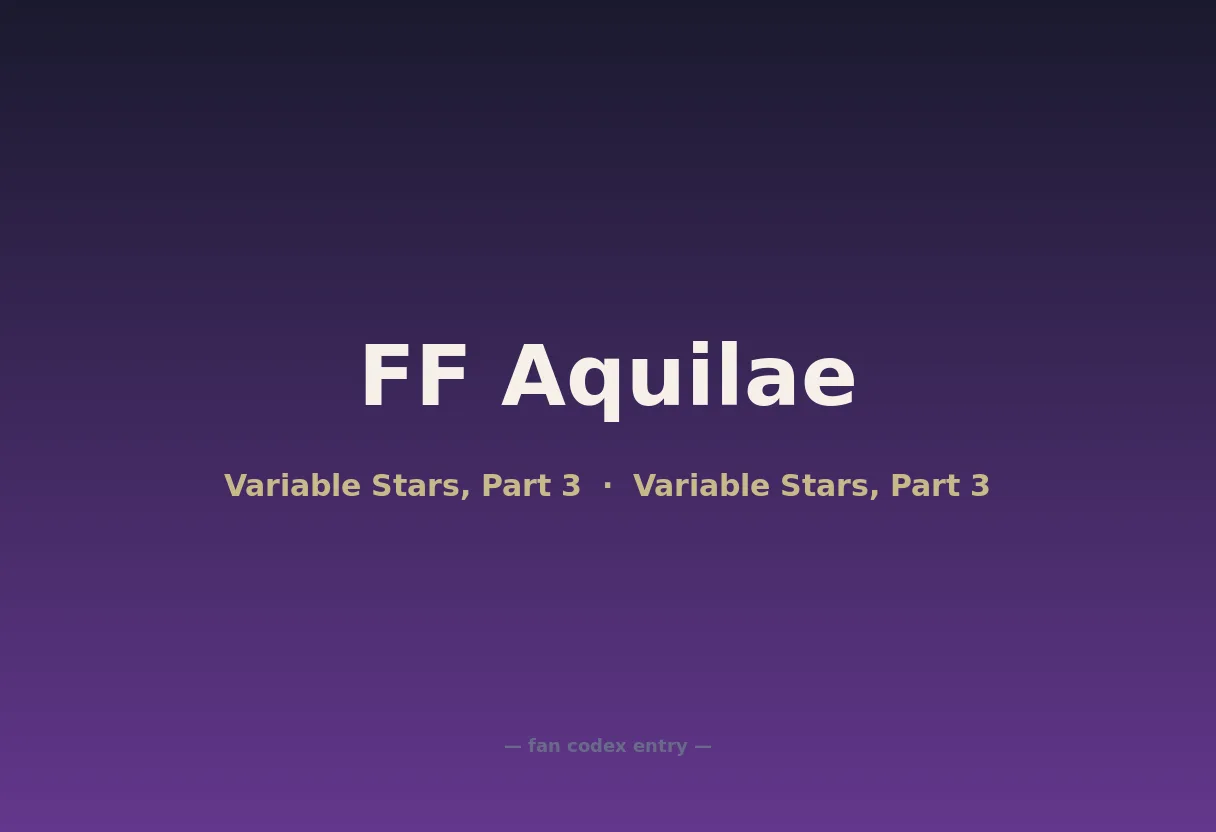FF Aquilae