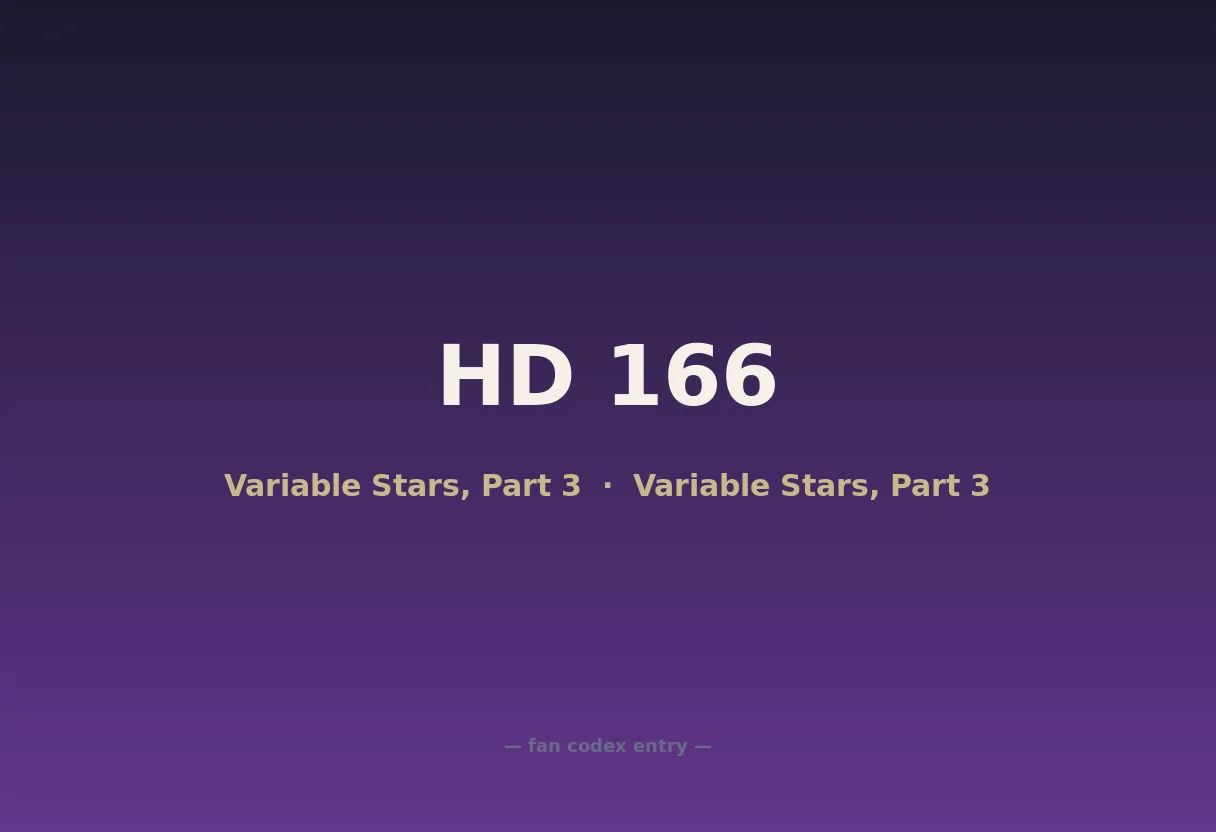 HD 166