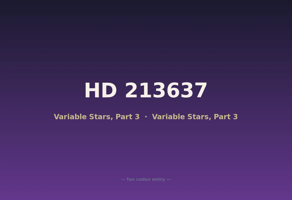 HD 213637