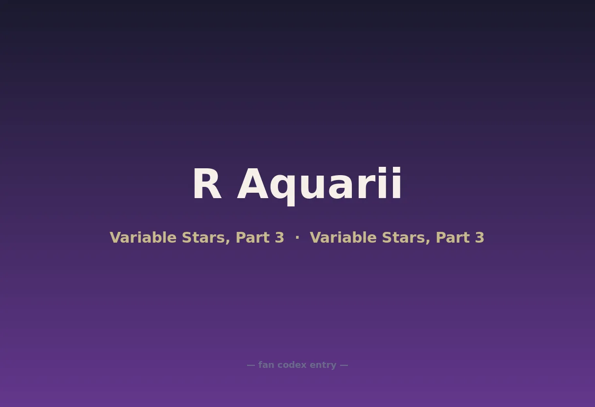 R Aquarii