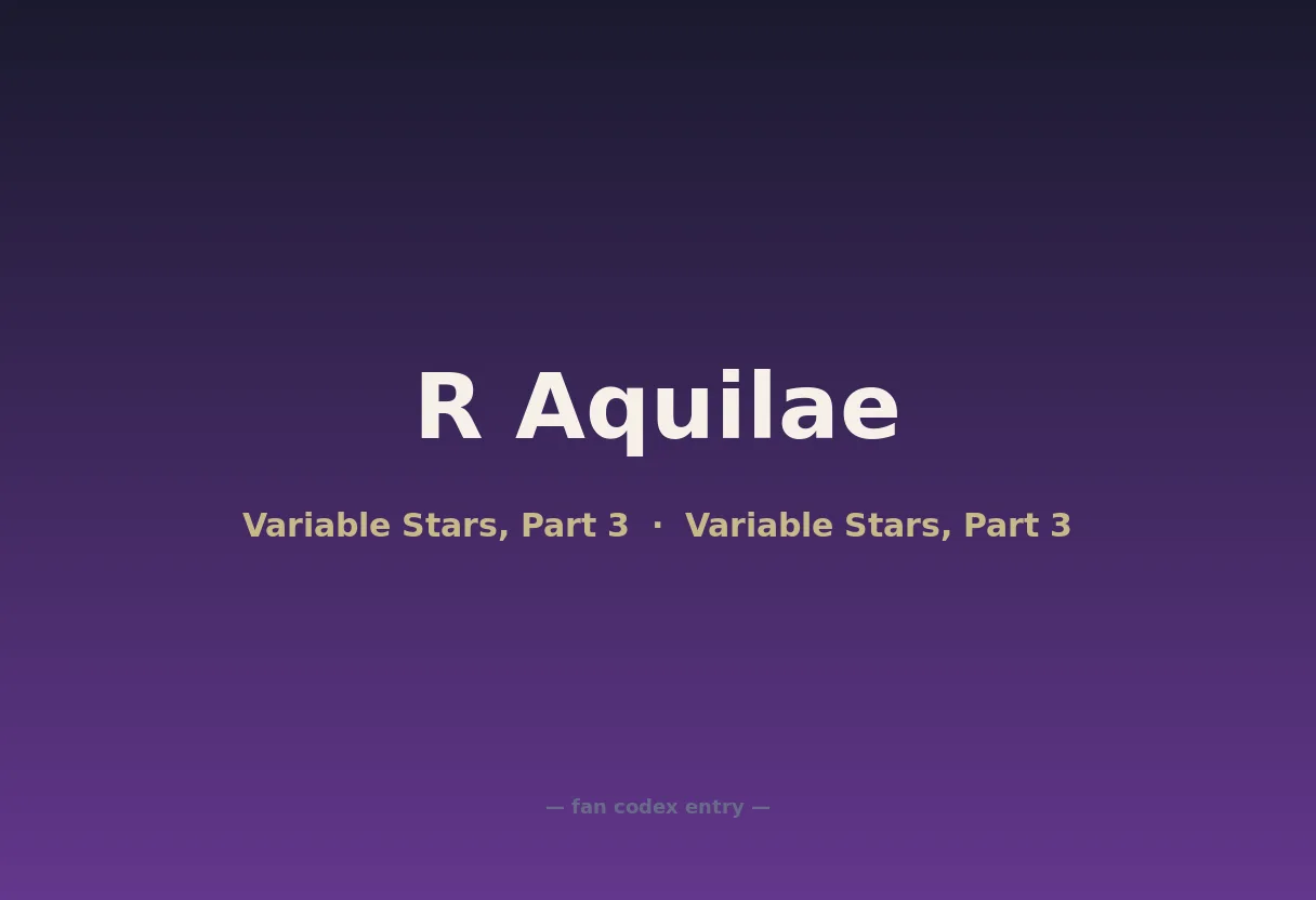 R Aquilae