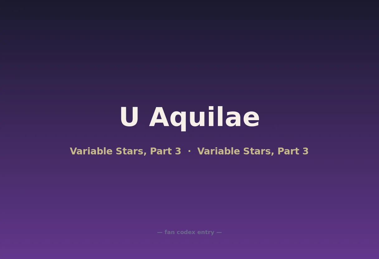 U Aquilae